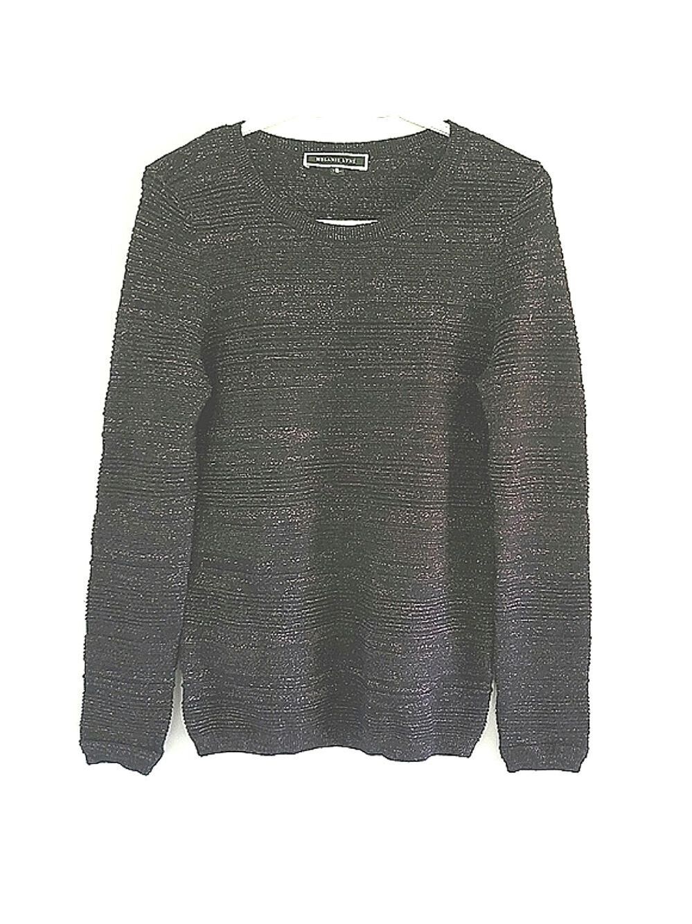 Melanie Lyne Pull-Over Knitted Shimmer Sweater Size M